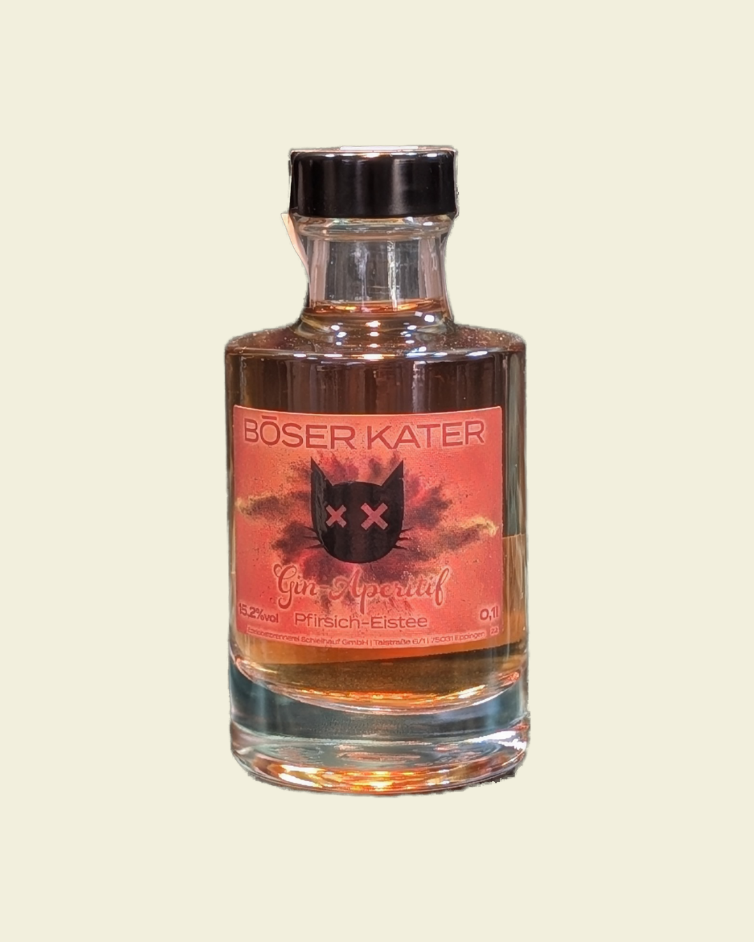 Böser Kater - Gin-Aperitif - Pfirsich Eistee - 0,1l – 15% Vol.