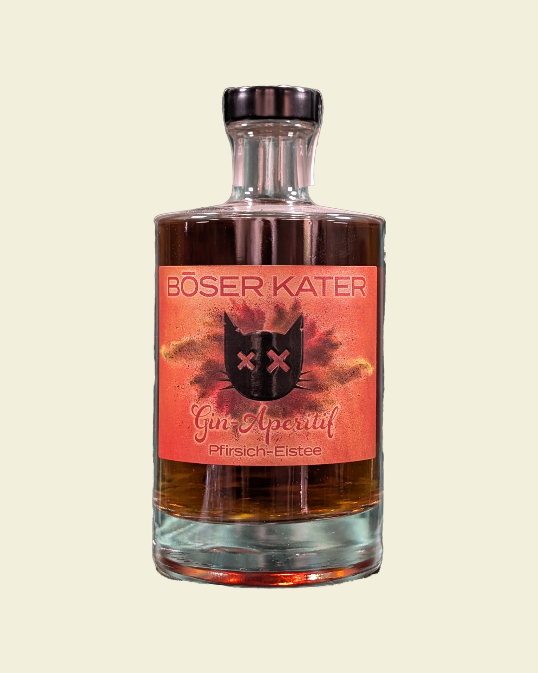 Böser Kater - Gin-Aperitif - Pfirsich Eistee - 0,5l – 15% Vol.