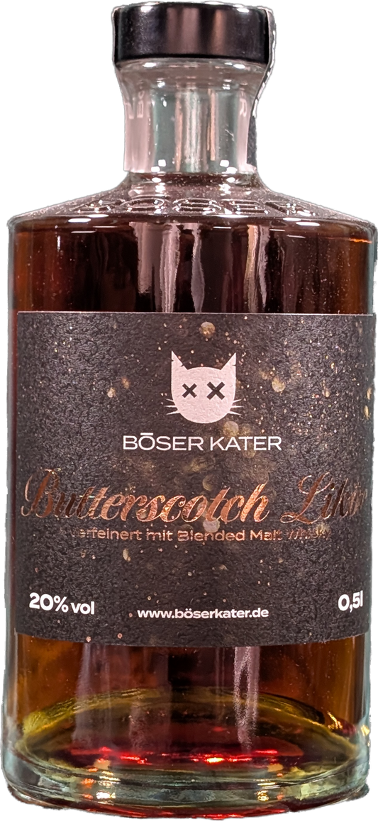 Böser Kater - Butterscotch Likör mit Whisky - 0,5l - 20% Vol.