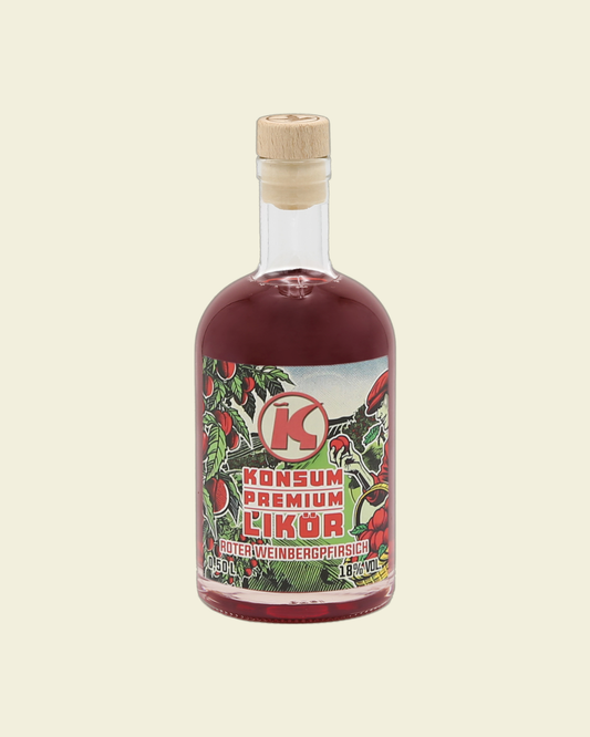Konsum Premium Likör Roter Weinbergpfirsich