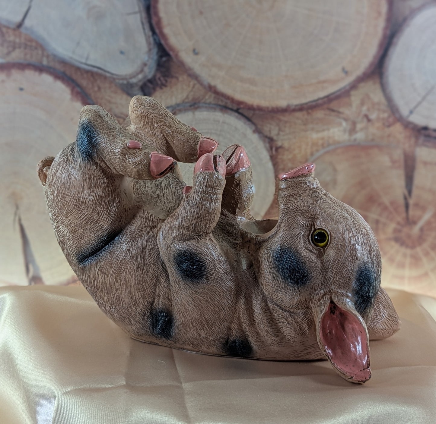 Schwein als Flaschenhalter