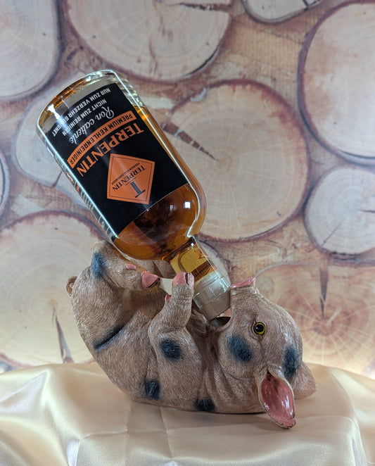 Schwein als Flaschenhalter